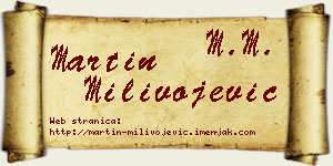Martin Milivojević vizit kartica